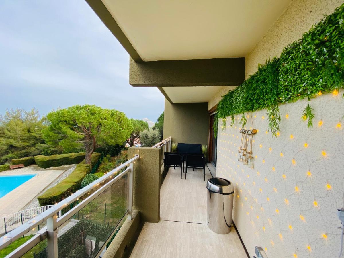 Appartement côte d’Azur Plage - piscine - tennis Villeneuve-Loubet Exterior foto